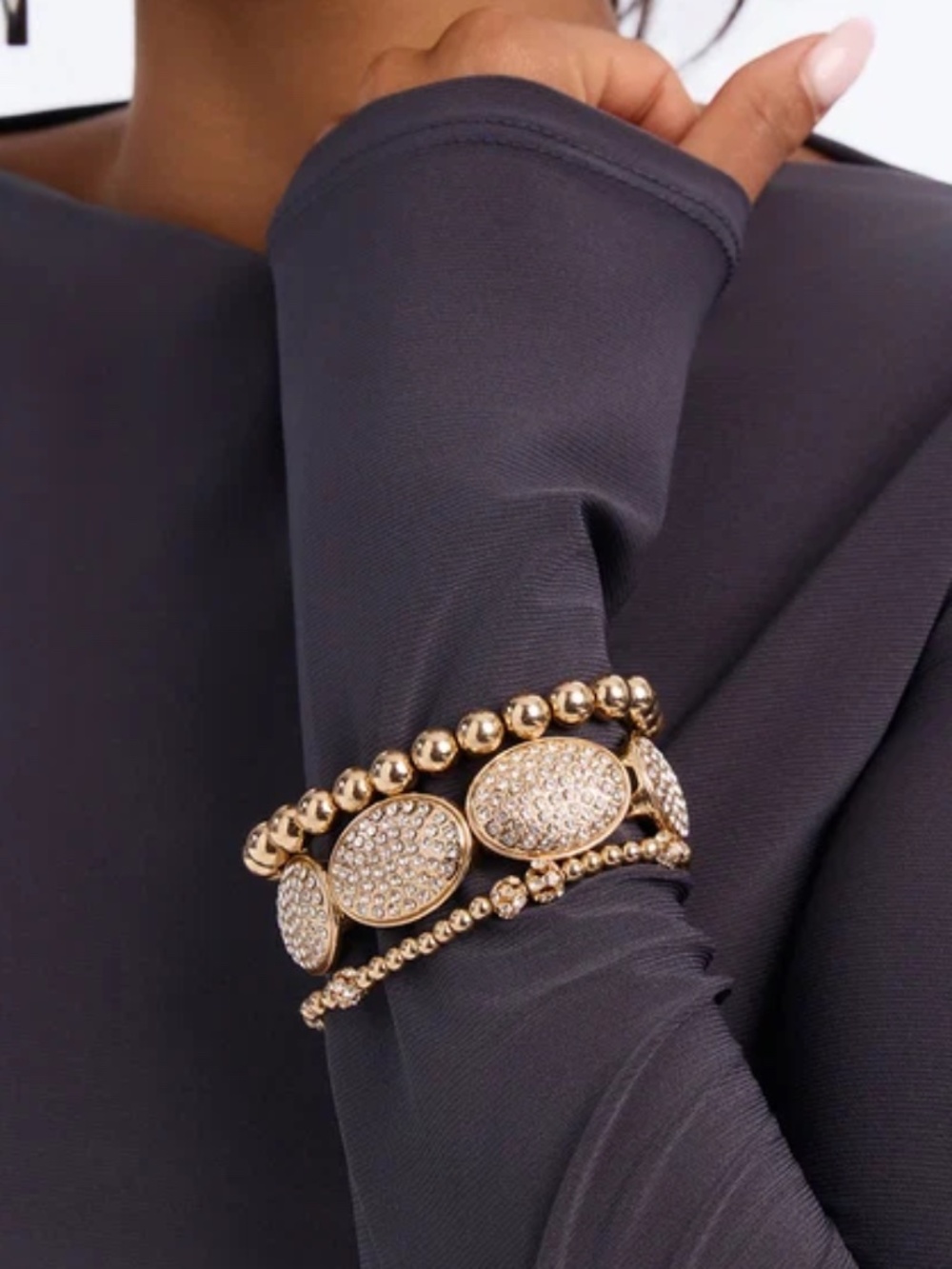 Gold 3 Piece Bracelet Set